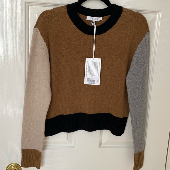 Frame Denim Sweaters - Frame Color Block Crew Sweater